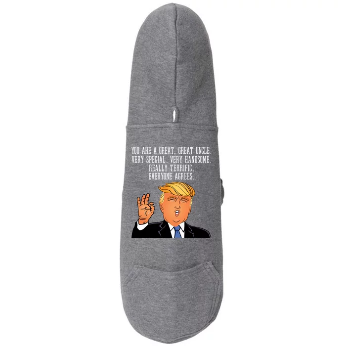 Donald Trump Your A Great Uncle Doggie 3-End Fleece Hoodie