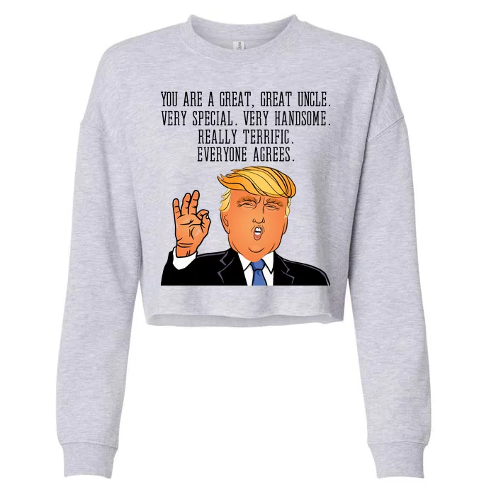 Donald Trump Your A Great Uncle Cropped Pullover Crew