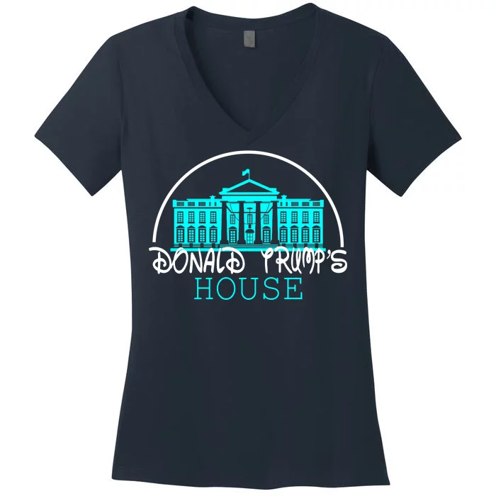 Donald Trump's White House Women's V-Neck T-Shirt