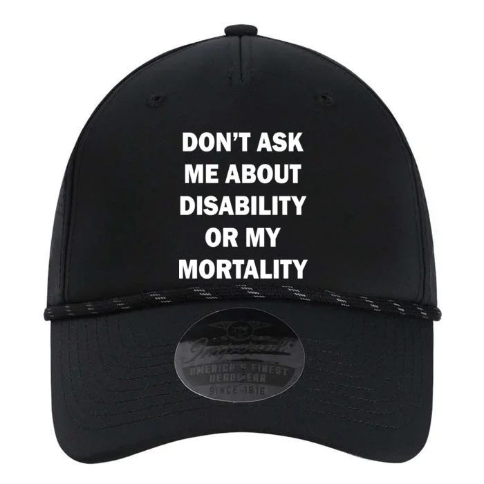 Don't Ask Me About Disability Or Mortality Performance The Dyno Cap