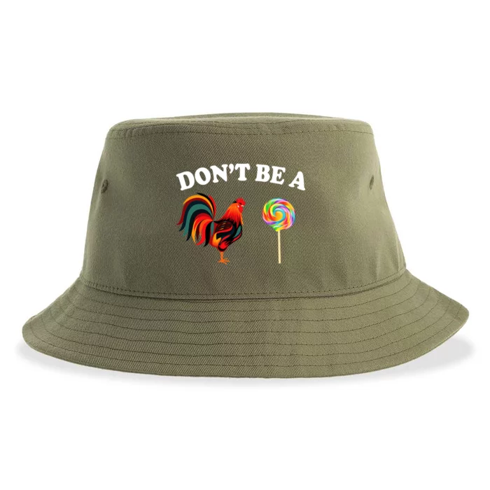 Don't Be A Chicken Lollipop Sustainable Bucket Hat