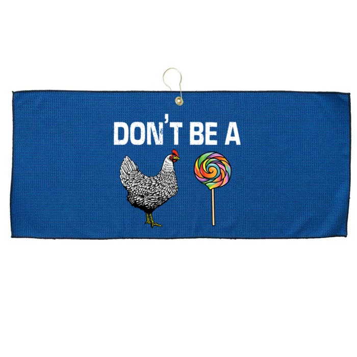 Don't Be A Chicken Sucker Large Microfiber Waffle Golf Towel