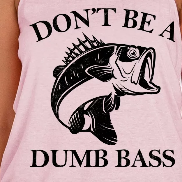 Don't Be A Dumb Bass Women's Knotted Racerback Tank