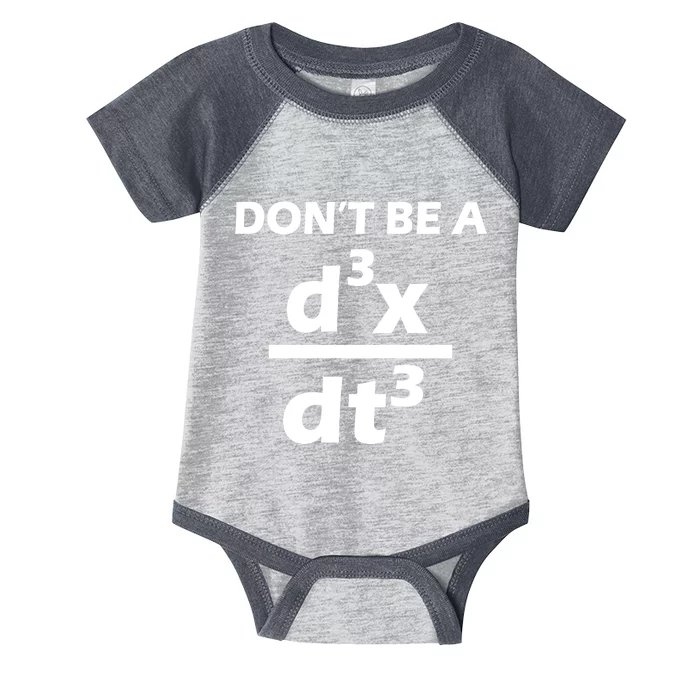 Don't Be A Jerk Mathematics Equation Infant Baby Jersey Bodysuit