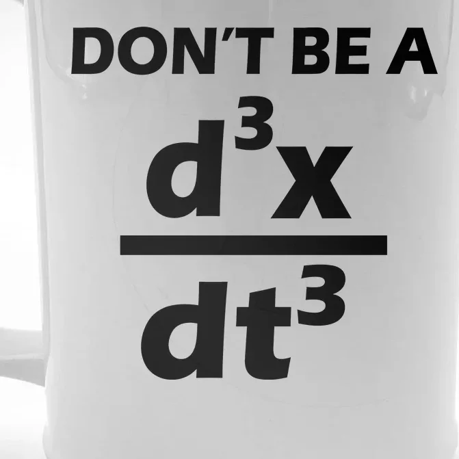 Don't Be A Jerk Mathematics Equation Front & Back Beer Stein