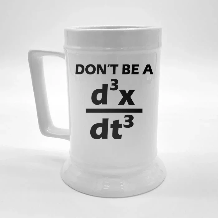 Don't Be A Jerk Mathematics Equation Front & Back Beer Stein