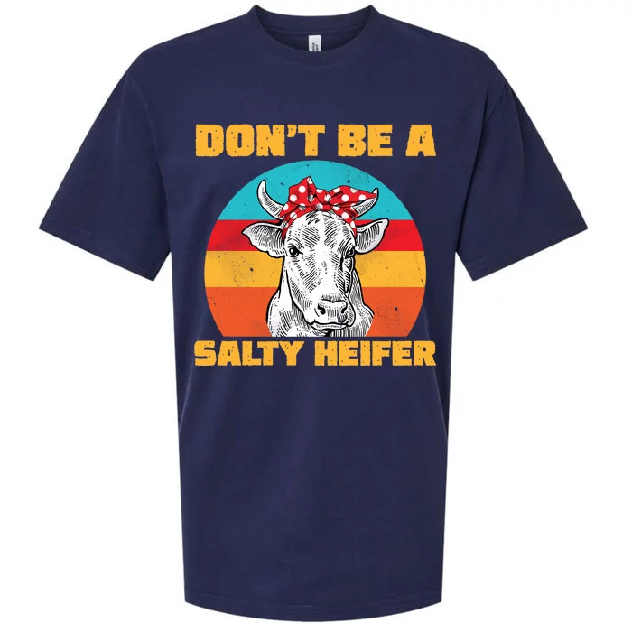 Don't Be A Salty Heifer Sueded Cloud Jersey T-Shirt