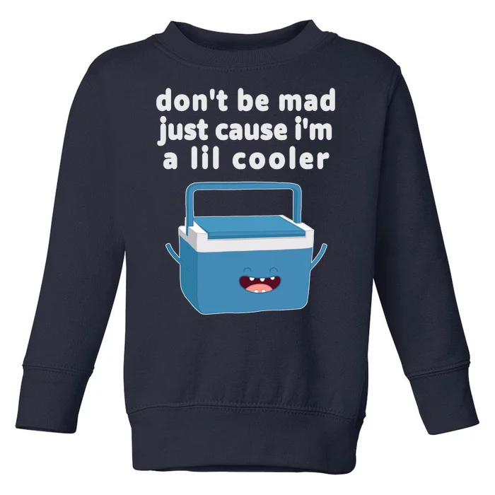 Don't Be Mad Just Cause I'm A Lil Cooler Funny Toddler Sweatshirt