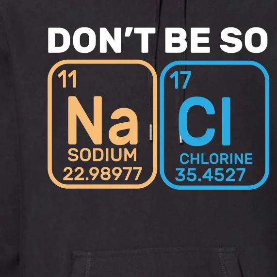 Don't Be So Salty Funny Chemistry Premium Hoodie