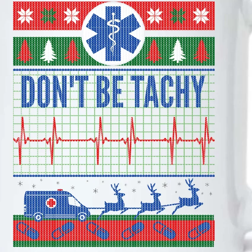 Don't Be Tachy EMT Ugly Christmas Black Color Changing Mug