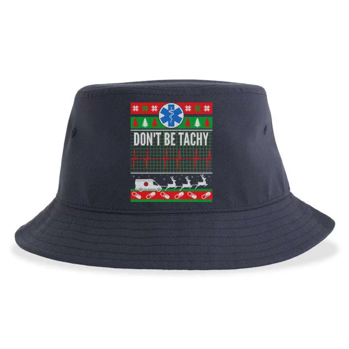 Don't Be Tachy EMT Ugly Christmas Sustainable Bucket Hat