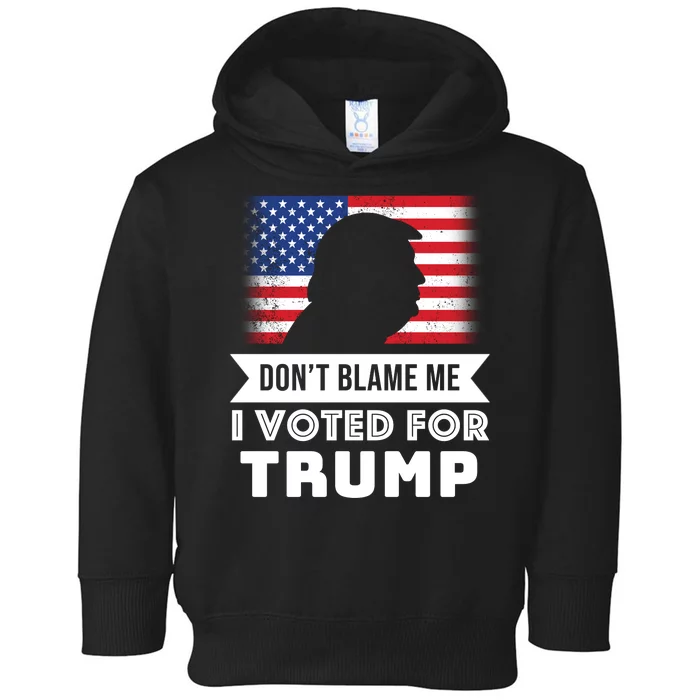 Don't Blame Me I Voted For Trump Toddler Hoodie