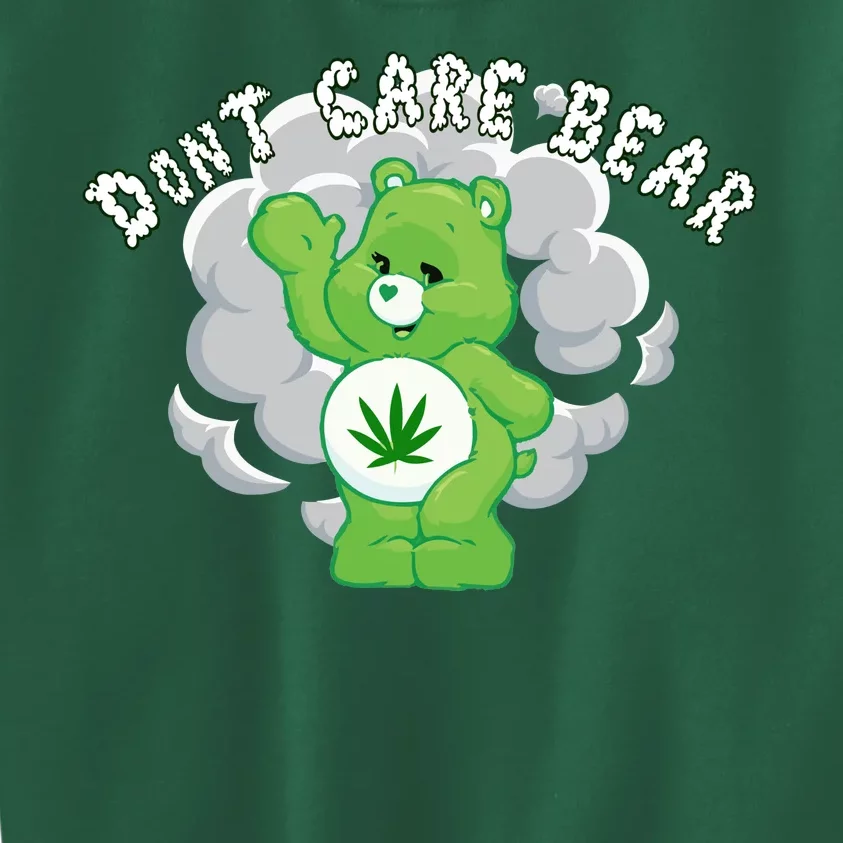 Don't Care Smoking Bear Kids Sweatshirt