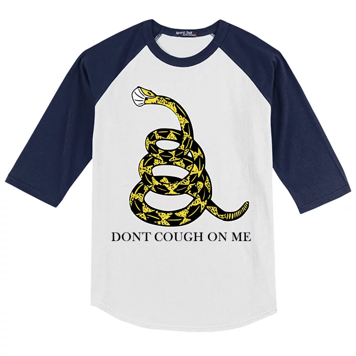 Don't Cough On Me Safety Awareness Kids Colorblock Raglan Jersey