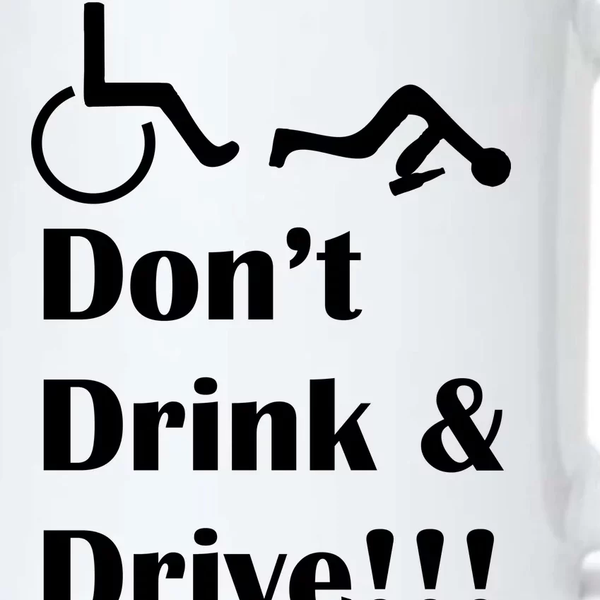 Don't Drink and Drive, Wheel Chair Black Color Changing Mug