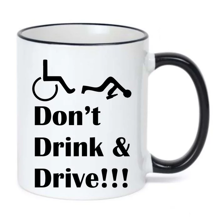 Don't Drink and Drive, Wheel Chair Black Color Changing Mug