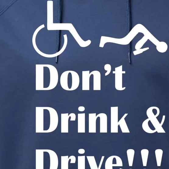 Don't Drink and Drive, Wheel Chair Performance Fleece Hoodie