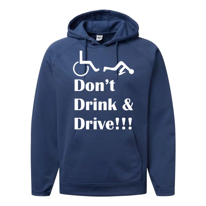 Don't Drink and Drive, Wheel Chair Performance Fleece Hoodie