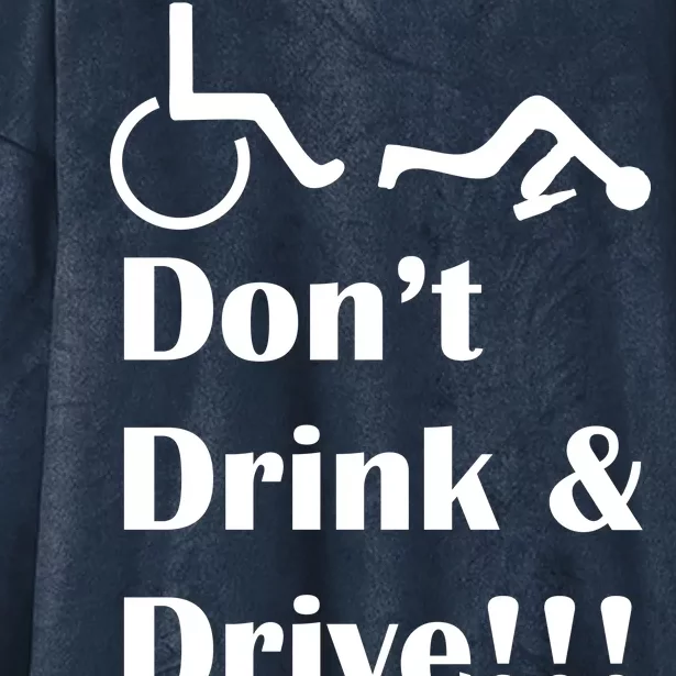 Don't Drink and Drive, Wheel Chair Hooded Wearable Blanket