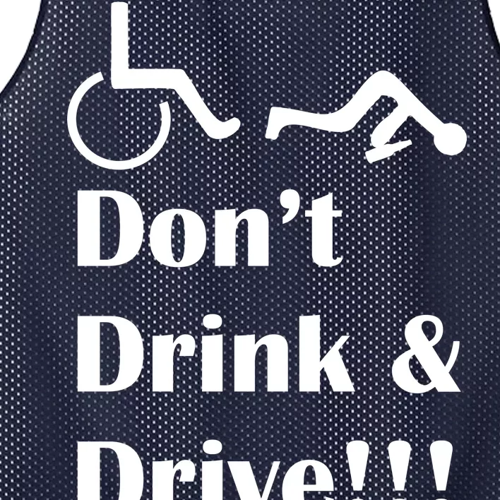 Don't Drink and Drive, Wheel Chair Mesh Reversible Basketball Jersey Tank