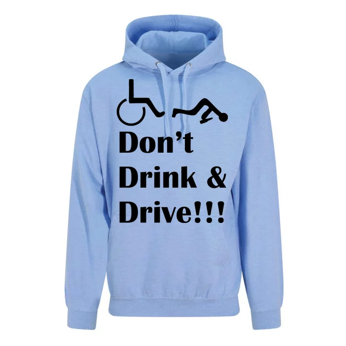 Don't Drink and Drive, Wheel Chair Unisex Surf Hoodie