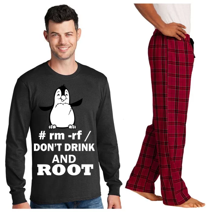 Don't Drink And Root Long Sleeve Pajama Set