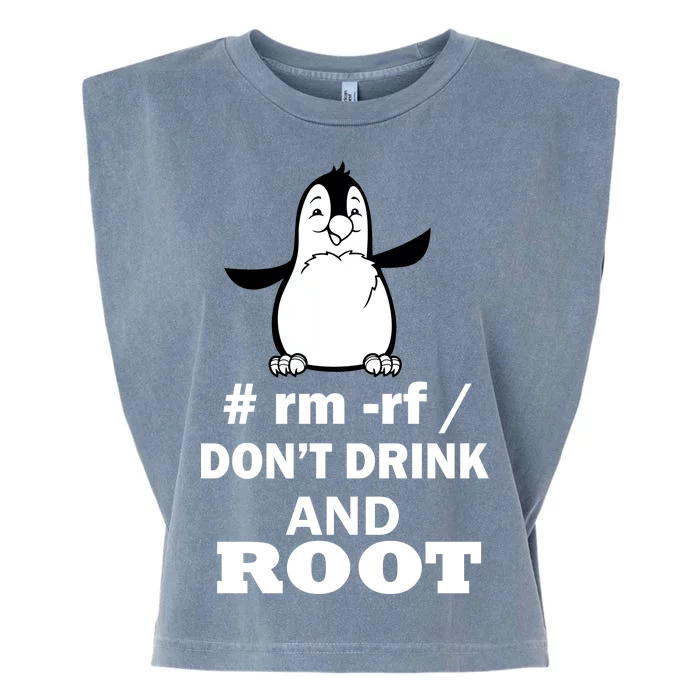 Don't Drink And Root Garment-Dyed Women's Muscle Tee