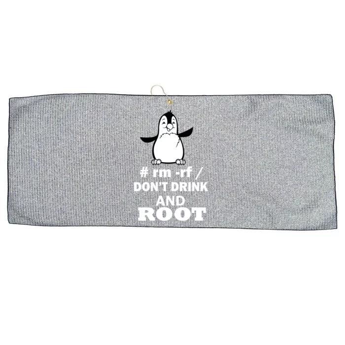 Don't Drink And Root Large Microfiber Waffle Golf Towel