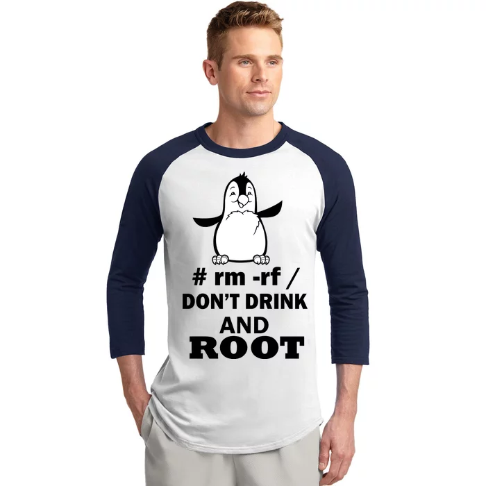 Don't Drink And Root Baseball Sleeve Shirt