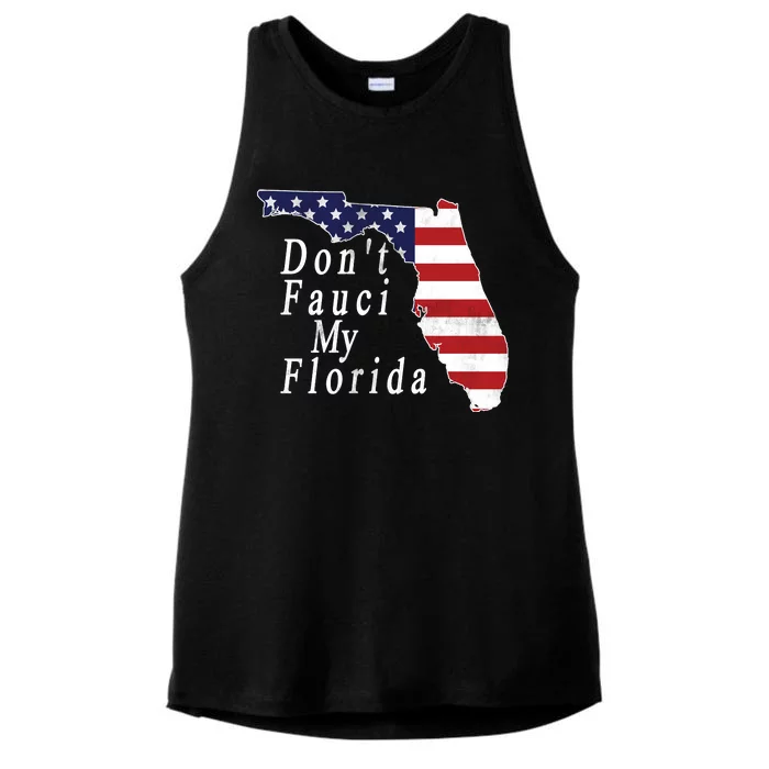 Don't Fauci My Florida Ladies Tri-Blend Wicking Tank