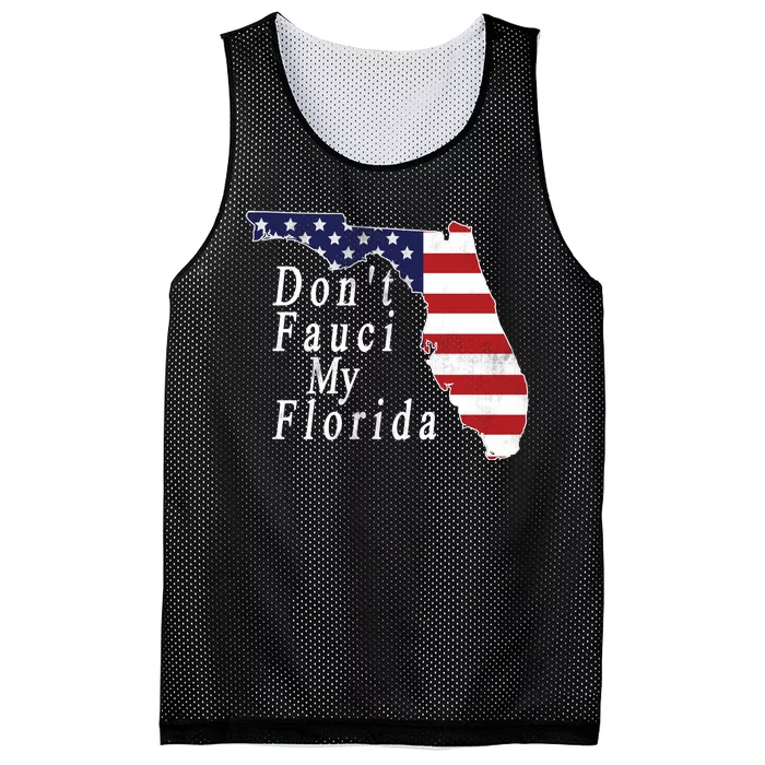 Don't Fauci My Florida Mesh Reversible Basketball Jersey Tank