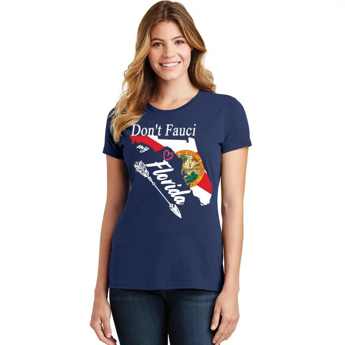 Don't Fauci My Florida Flag Vintage Women's T-Shirt