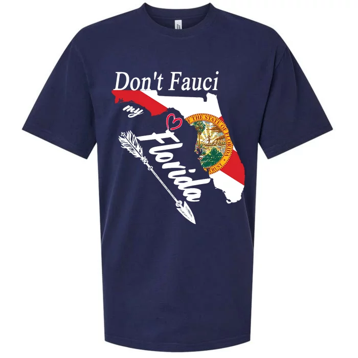 Don't Fauci My Florida Flag Vintage Sueded Cloud Jersey T-Shirt