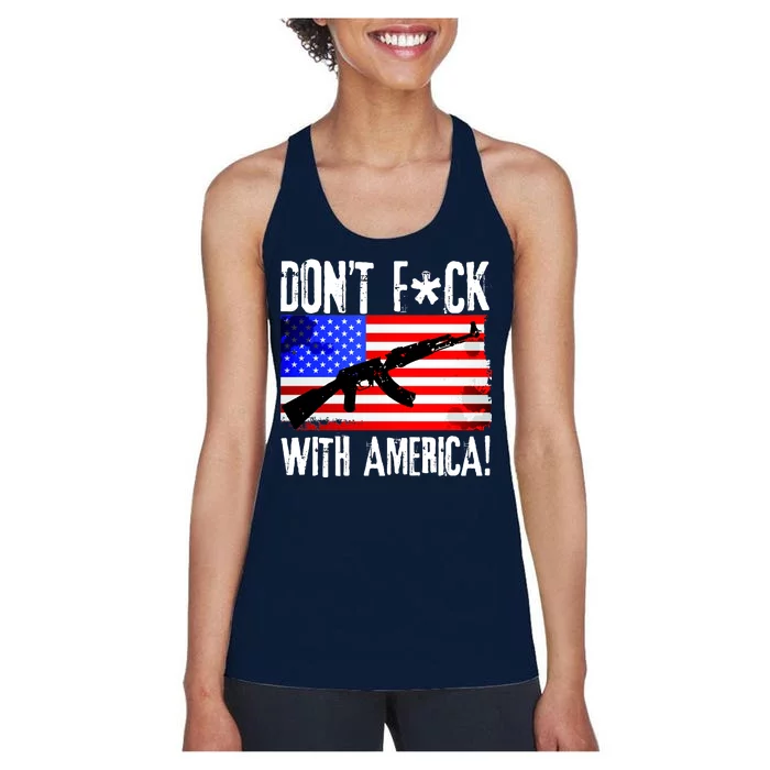 Don't F*ck With America! Women's Racerback Tank