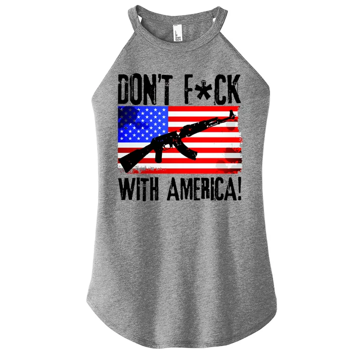 Don't F*ck With America! Women’s Perfect Tri Rocker Tank