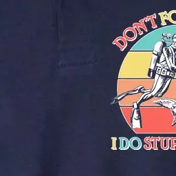 Don't Follow Me I Do Stupid Things Scuba Diver Softstyle Adult Sport Polo