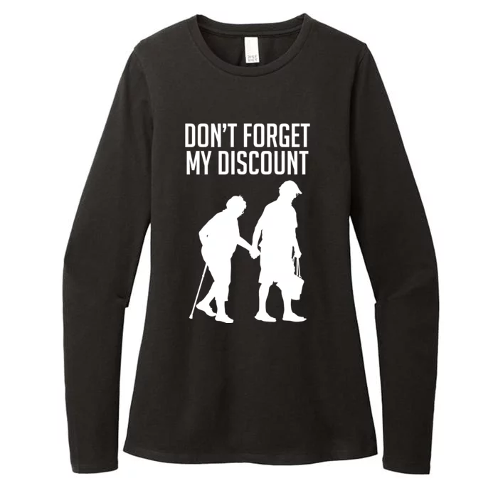 Don't Forget My Discount Womens CVC Long Sleeve Shirt