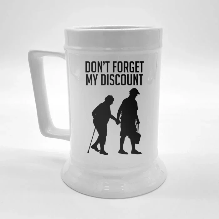 Don't Forget My Discount Front & Back Beer Stein