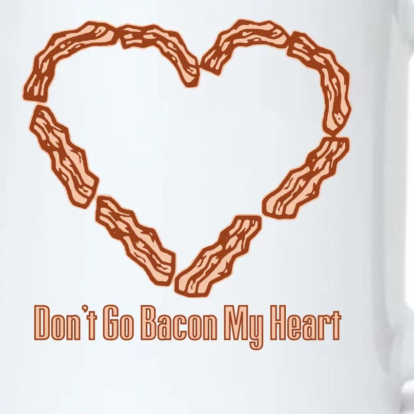 Don't Go Bacon My Heart Black Color Changing Mug