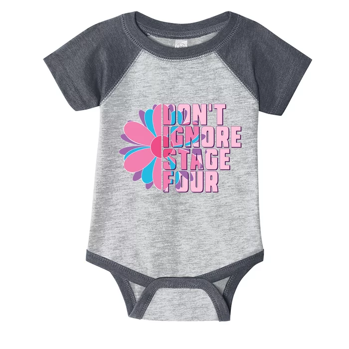 Don't Ignore Stage Four Breast Cancer Awareness Infant Baby Jersey Bodysuit