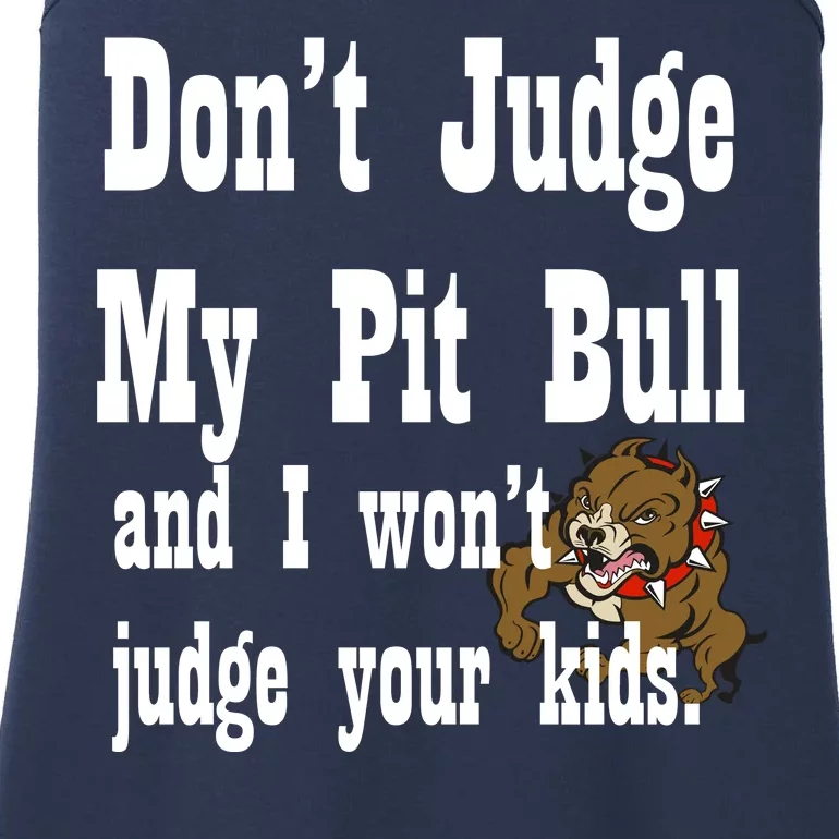 Don't Judge My Pit Bull Ladies Essential Tank