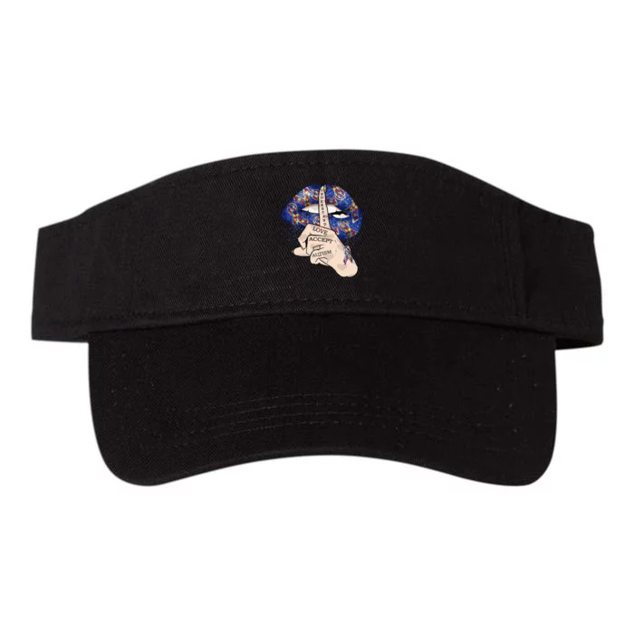 Don't Judge What You Don't Understand Autism Awareness Lip Valucap Bio-Washed Visor