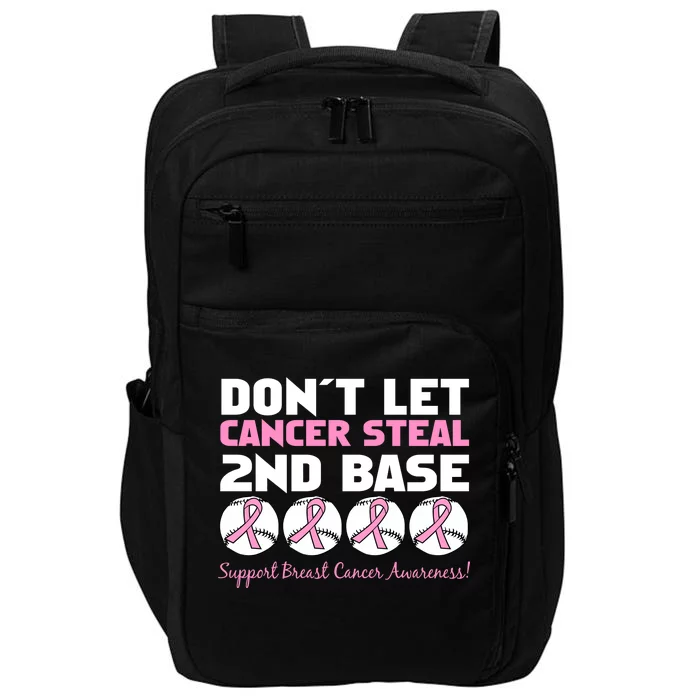 Don't Let Breast Cancer Steal Second 2nd Base Impact Tech Backpack