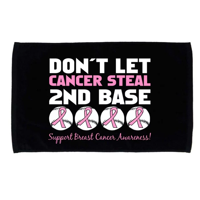 Don't Let Breast Cancer Steal Second 2nd Base Microfiber Hand Towel