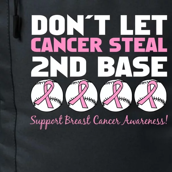 Don't Let Breast Cancer Steal Second 2nd Base Daily Commute Backpack