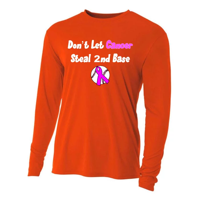 Don't Let Cancer Steal Second Base Cooling Performance Long Sleeve Crew