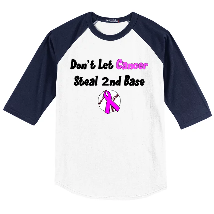 Don't Let Cancer Steal Second Base Baseball Sleeve Shirt