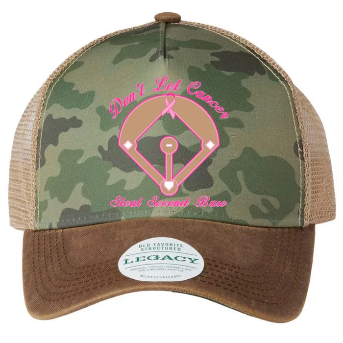 Don't Let Cancer Steal Second Base Diamond Legacy Tie Dye Trucker Hat