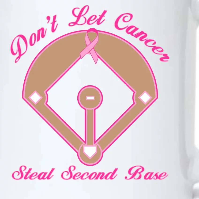 Don't Let Cancer Steal Second Base Diamond Black Color Changing Mug