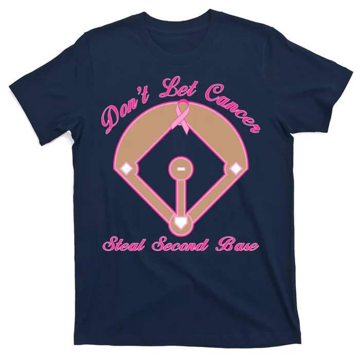 Don't Let Cancer Steal Second Base Diamond T-Shirt